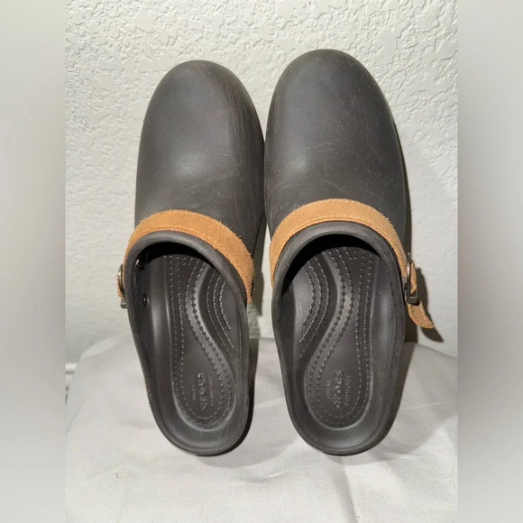 - Crocs Sarah Clog Mule Duel Comfort Espresso Standard Fit Woman’s Size 8 - Picture 4 of 7